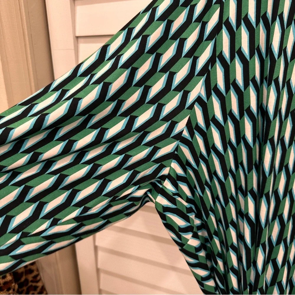 Diane Von Furstenberg for Target DVF x Target wrap dress 3X green - Picture 3 of 11